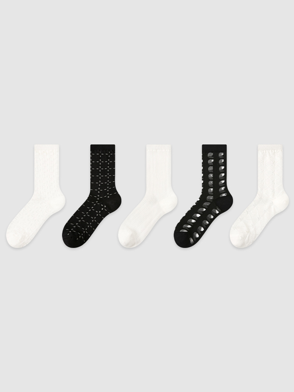 Calzini Geometry Midtube da 5 pezzi