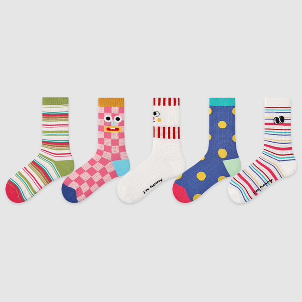 Calzini Cartoni Animati 3D Con Animali 5 Pezzi