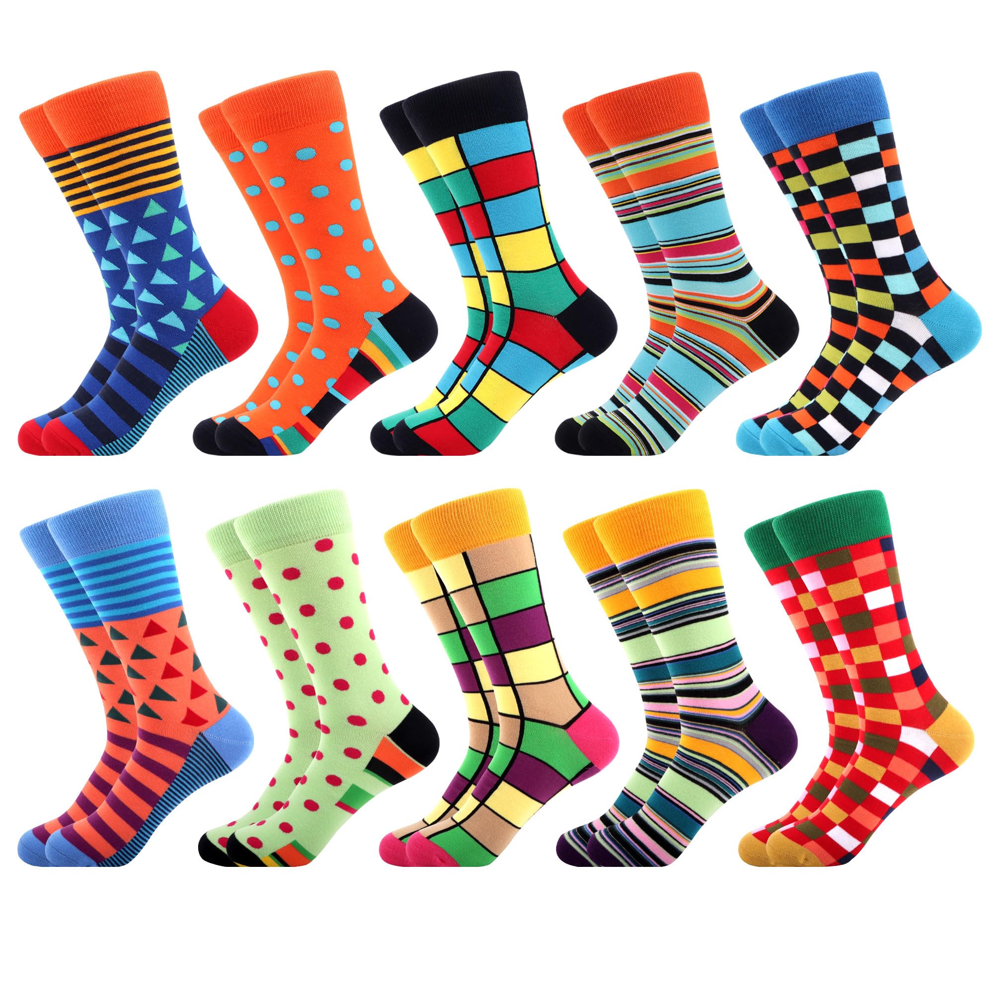 Calzini Uomo Cotone Pettinato Fantasia Pazza Comoda E Colorata