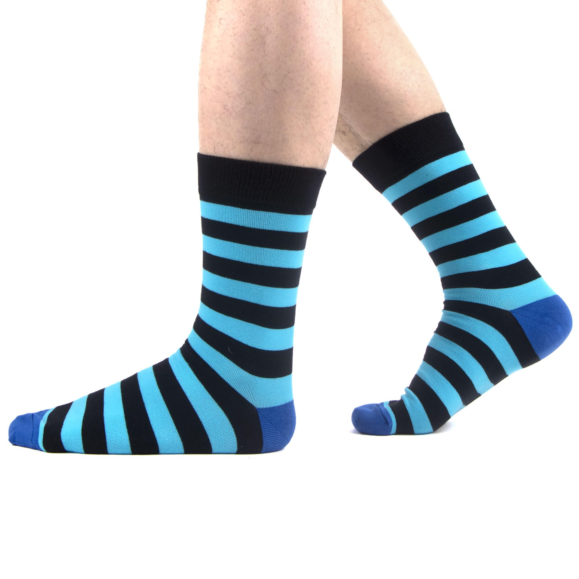 Calzini Uomo Eleganti Colorati Blu Fantasia 12 Paia Taglia 40 45